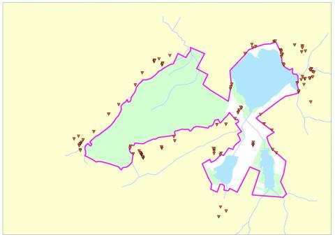 Localisation des arbres à grand capricorne